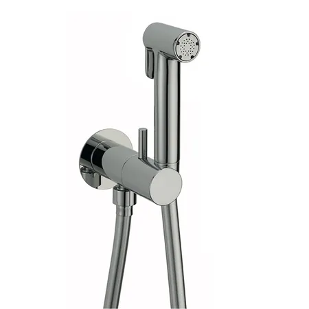 CISAL Shower Гигиенический душ со шлангом 120 см,вывод с держателем и встроенный смеситель с прогрессивным картриджем, цвет: хром