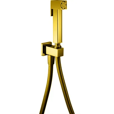 CISAL Shower Гигиенический душ со шлангом 120 см,вывод с держателем, цвет: золото