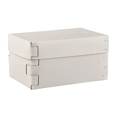 Colombo Adj Коробка Snob 25x15хH13.5см., настольная, цвет: белый/панна котта