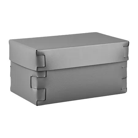 Colombo Adj Коробка Snob 25x15хH13.5см., настольная, цвет: серый/черный