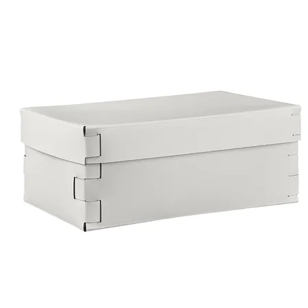 Colombo Adj Коробка Snob 32x20хH13.5см., настольная, цвет: белый/панна котта