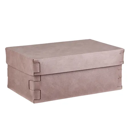 Colombo Adj Коробка Snob 32x20хH13.5см., настольная, цвет: пепельная роза/устричный