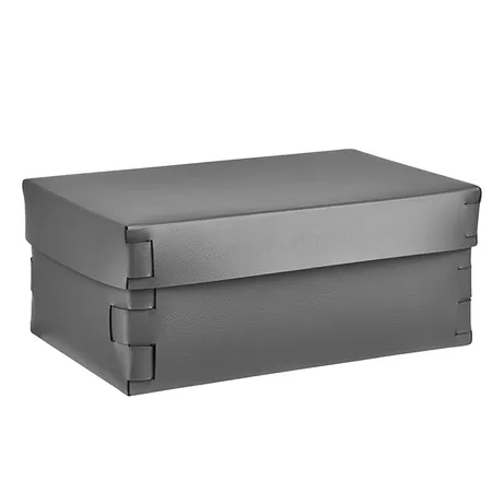 Colombo Adj Коробка Snob 32x20хH13.5см., настольная, цвет: серый/черный