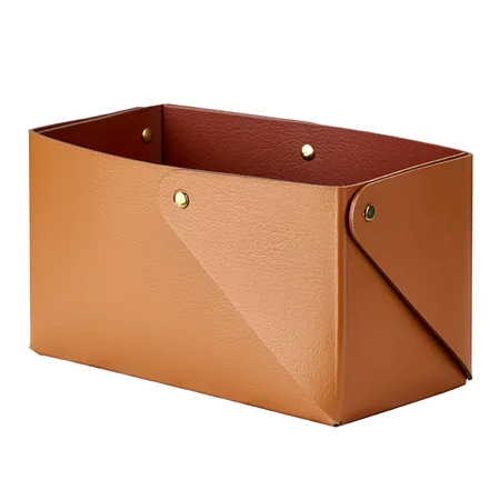 Colombo Adj Коробочка MIU, 7x14H8 см , цвет: коньяк/бордо
