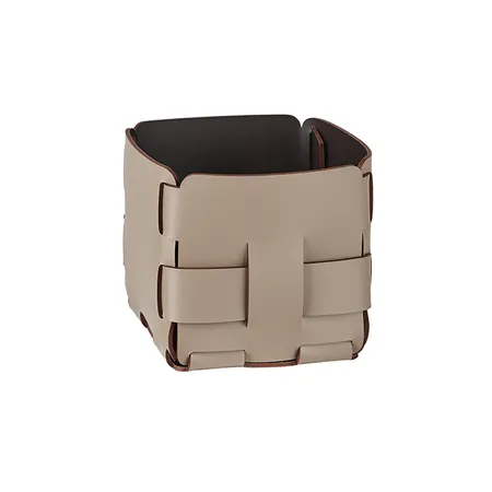 Colombo Adj Корзинка Mini Bottega, 12x12H13 см , цвет: капучино/шоколад