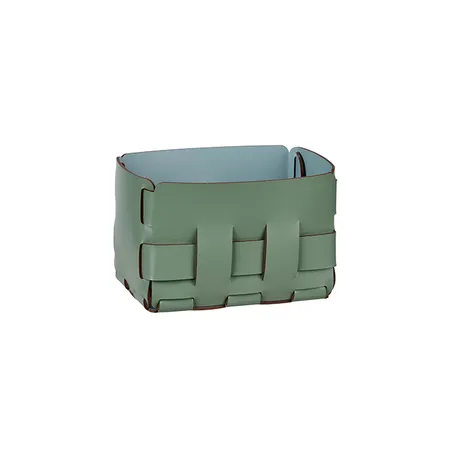 Colombo Adj Корзинка Mini Bottega, 12x19H13 см , цвет: эвкалипт/небесный