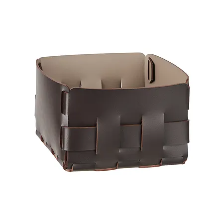 Colombo Adj Корзинка Mini Bottega, 19x19H13 см, цвет: шоколад/капучино
