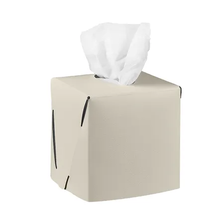 Colombo Adj Салфетница Kleenex, 12x12H12 см, цвет: панна котта/белый