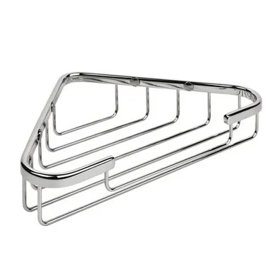 Colombo Basic Угловая металлическая полочка 24.5x15x4.5см, цвет: хром