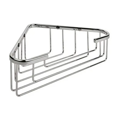 Colombo Basic Угловая металлическая полочка 24.5x15x8см, цвет: хром