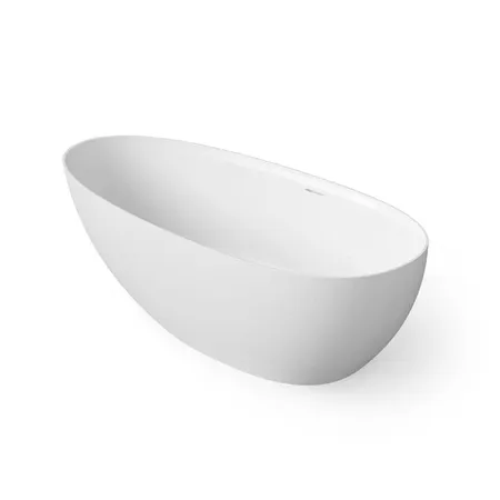 Dea Design Edge Ванна 130x76x56см., отдельностоящая, Solid Surface, цвет: White №18