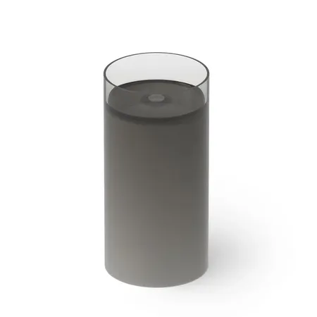 Dea Design Pedestal Basin Раковина 40х40х82см., напольная, без отв., Glasstech, прозрачная смола, цвет: Smoky Black R4