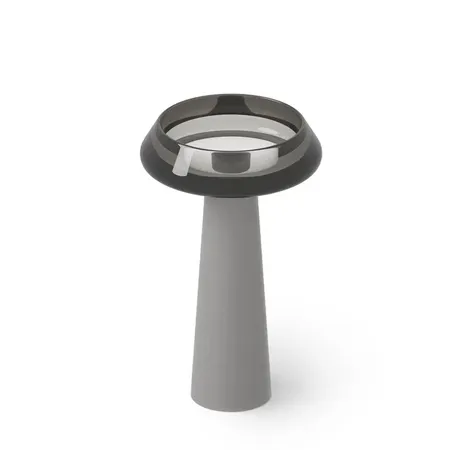 Dea Design Pedestal Basin Раковина 54.5x54.5х90см., напольная, без отв., Glasstech, прозрачная смола, цвет: Smoky Black R4