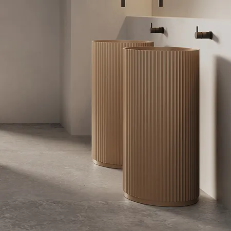 Dea Design Pedestal Basin Раковина напольная d450хh90см, цвет: dark camel
