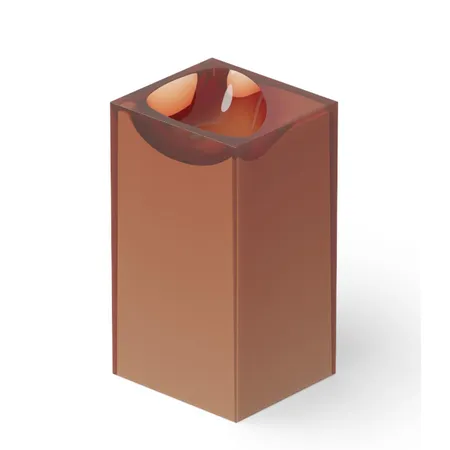 Dea Design Раковина 49.5х45.5х88см., напольная, без отв., цвет: brown copper