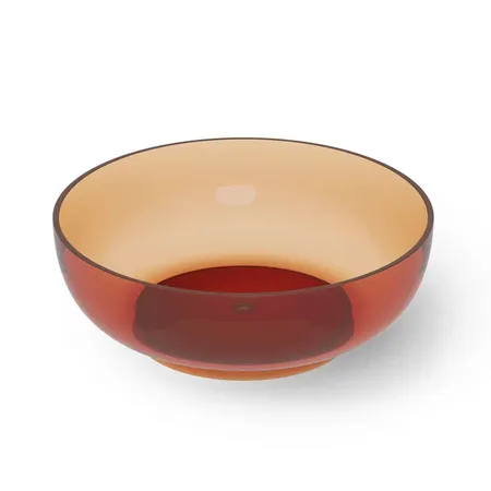 Dea Design Round Ванна 150х150х52см., отдельностоящая, Glasstech, прозрачная смола, цвет: Sunset R1