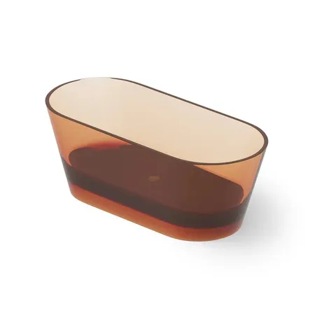 Dea Design Shadow Ванна 160х70х58см., отдельностоящая, Glasstech, прозрачная смола, цвет: Sunset R1