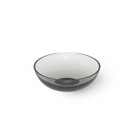 Dea Design Washbasins Раковина 30х30х16см., накладная, без отв., Glasstech, прозрачная смола, цвет: Smoky Black R4