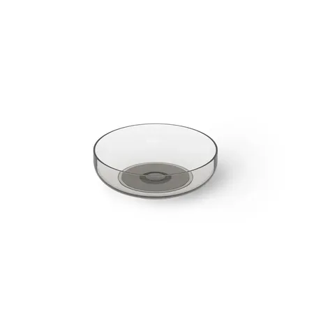 Dea Design Washbasins Раковина 40х40х12см., накладная, без отв., Glasstech, прозрачная смола, цвет: Smoky Black R4