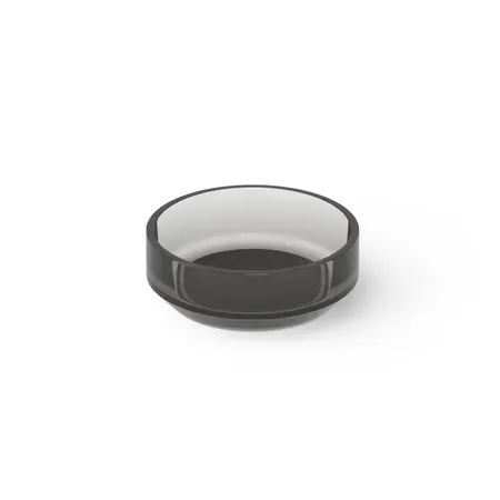 Dea Design Washbasins Раковина 43х43х15см., накладная, без отв., Glasstech, прозрачная смола, цвет: Smoky Black R4