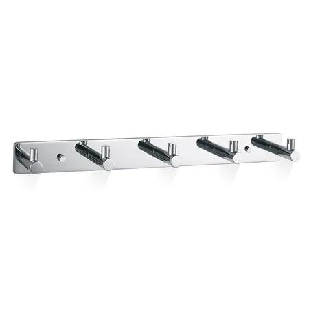Decor Walther Basic HAK5 Панель с 5 крючками 30x4см, подвесной, цвет: хром