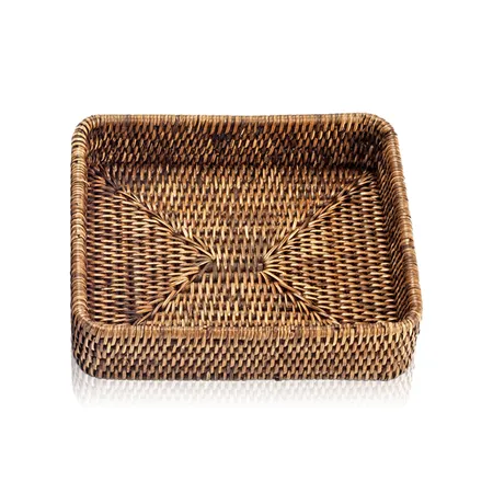 Decor Walther Basket Tab1 Лоток универсальный 18x22см, настольный, цвет: ротанг темный