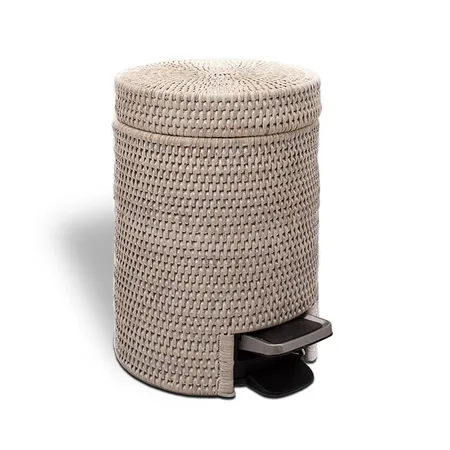 Decor Walther Basket Ведро для мусора 27.5x18.5x23см., напольное, с педалью, цвет: ротанг светлый