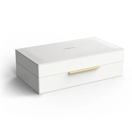 Decor Walther Brownie BOX L Коробка универсальная 30х18х9.5см., искусственная кожа, цвет: белый