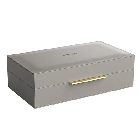 Decor Walther Brownie BOX L Коробка универсальная 30х18х9.5см., искусственная кожа, цвет: темно-серый