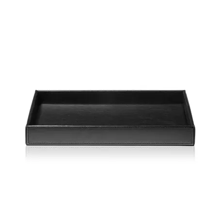 Decor Walther Brownie Tab L Лоток универсальный 28x16см, настольный, цвет: черная кожа