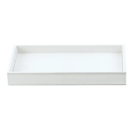 Decor Walther Brownie Tab M Лоток универсальный 22x10.5см, настольный, цвет: белая кожа