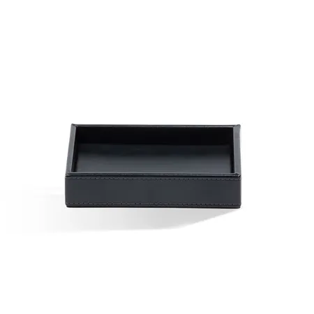 Decor Walther Brownie Tab S Лоток универсальный 12.5x9.5см, настольный цвет: черная кожа