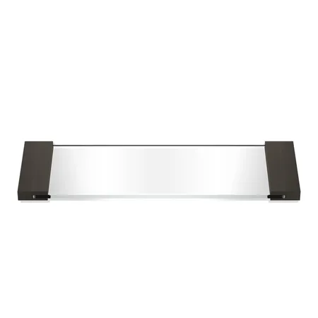 Decor Walther Classic Tab 34 Лоток универсальный 34x12см, прозрачное стекло, настольный, цвет: темная бронза