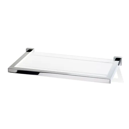Decor Walther Corner GLA30 Полочка стеклянная 30x16.5см, подвесной, цвет: хром