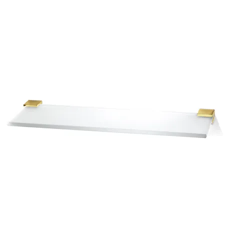 Decor Walther Corner GLA40 Полочка стеклянная 40x12см, подвесная, цвет: золото