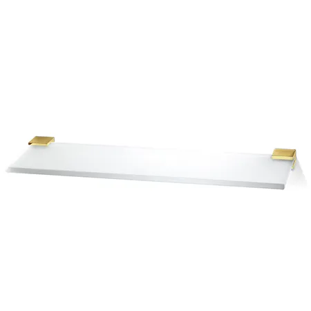 Decor Walther Corner GLA60 Полочка стеклянная 60x12см, подвесной, цвет: золото