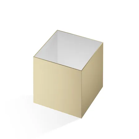 Decor Walther Cube DW 356 Баночка универсальная 13x13x14см, настольная, цвет: золото матовое