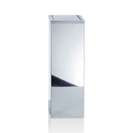 Decor Walther DW 1013 Корзина для бумаги 20x20x60см, с крышкой, напольная, цвет: сталь полированная