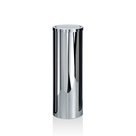 Decor Walther DW 1024 Корзина для бумаги 20xh60см, с крышкой, напольная, цвет: сталь полированная