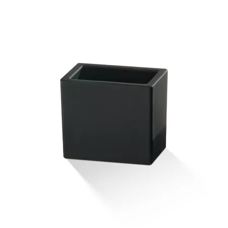 Decor Walther DW 946 Бокс универсальный 10.5x7x9см, стекло матовое, настольный, цвет: черный