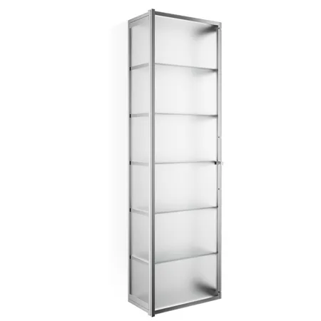 Decor Walther Glas S 4 Шкафчик подвесной 35x19x120см, стекло матовое, цвет: хром