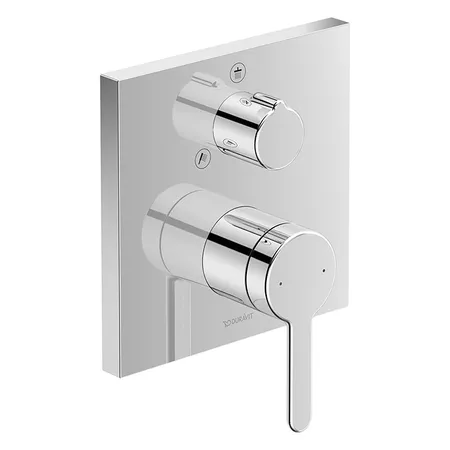 Duravit C.1 Смеситель для душа, встраиваемый, с переключателем потоков, цвет: хром