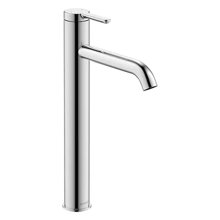 Duravit C.1 Смеситель для раковины, высокий, 1 отв., излив 166мм, цвет: хром