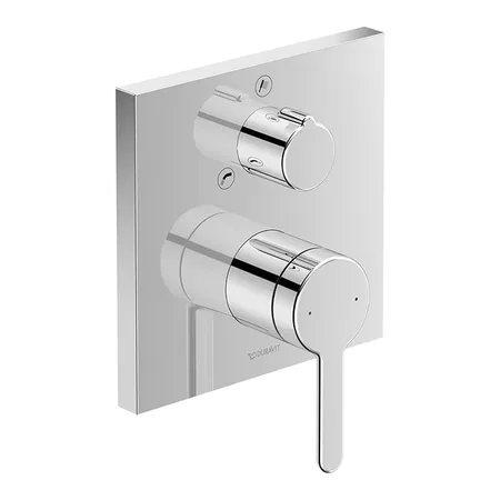 Duravit C.1 Смеситель для ванны, встраиваемый, с перепускным клапаном, цвет: хром