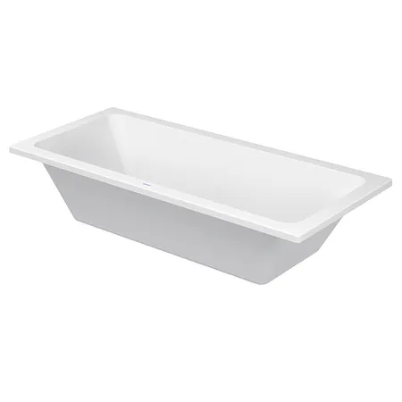 Duravit D-Code  Ванна акриловая 180х80x40см , встраиваемая, с 2 наклонами для спины, выпуск центральный, цвет: белый