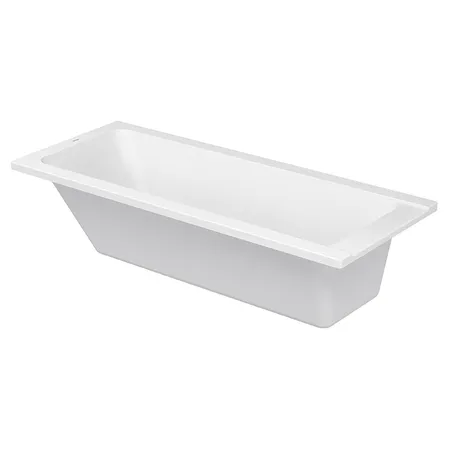 Duravit D-Code  Ванна акриловая прямоугольная 170х50x40см, встраиваемая, с 1 наклоном для спины, выпуск центральный , цвет: белый