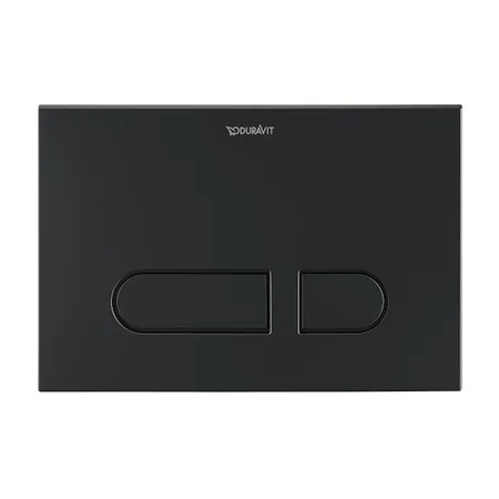 Duravit DuraSystem Клавиша смыва для унитаза, двойной смыв, цвет: черный матовый