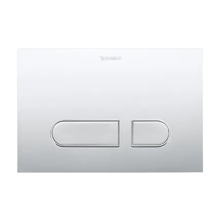 Duravit DuraSystem Клавиша смыва для унитаза, механический смыв, пластик, цвет: хром