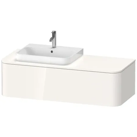 Duravit Happy D.2 Plus Тумба подвесная 130x55х35.4см, с раковиной и 1 ящиком, SX, цвет: белый глянцевый