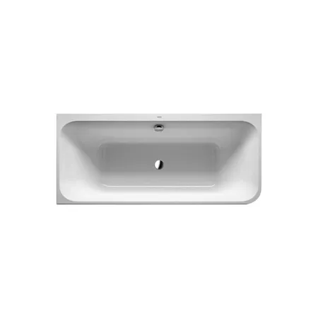 DURAVIT Happy D2 Ванна 180х80x60см, угол слева  вариант с двумя наклонами для спины, с интегр акрилов панелью и ножками, цвет белыйнаклонами для спины, цвет: белый